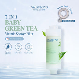 AQUAFLOWS Baby Green Tea Vitamin Shower Filter