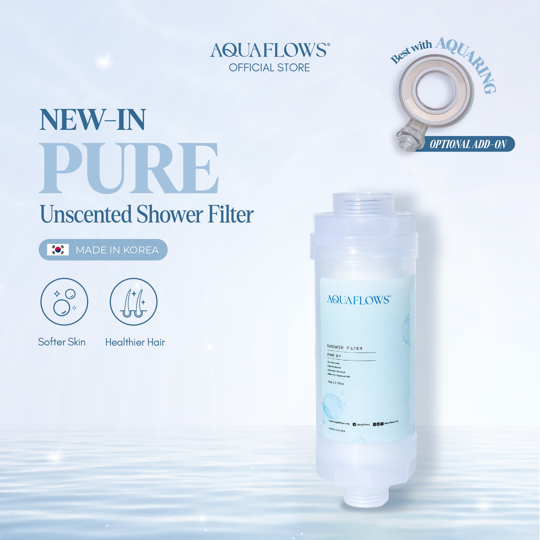 AQUAFLOWS Pure Shower Filter