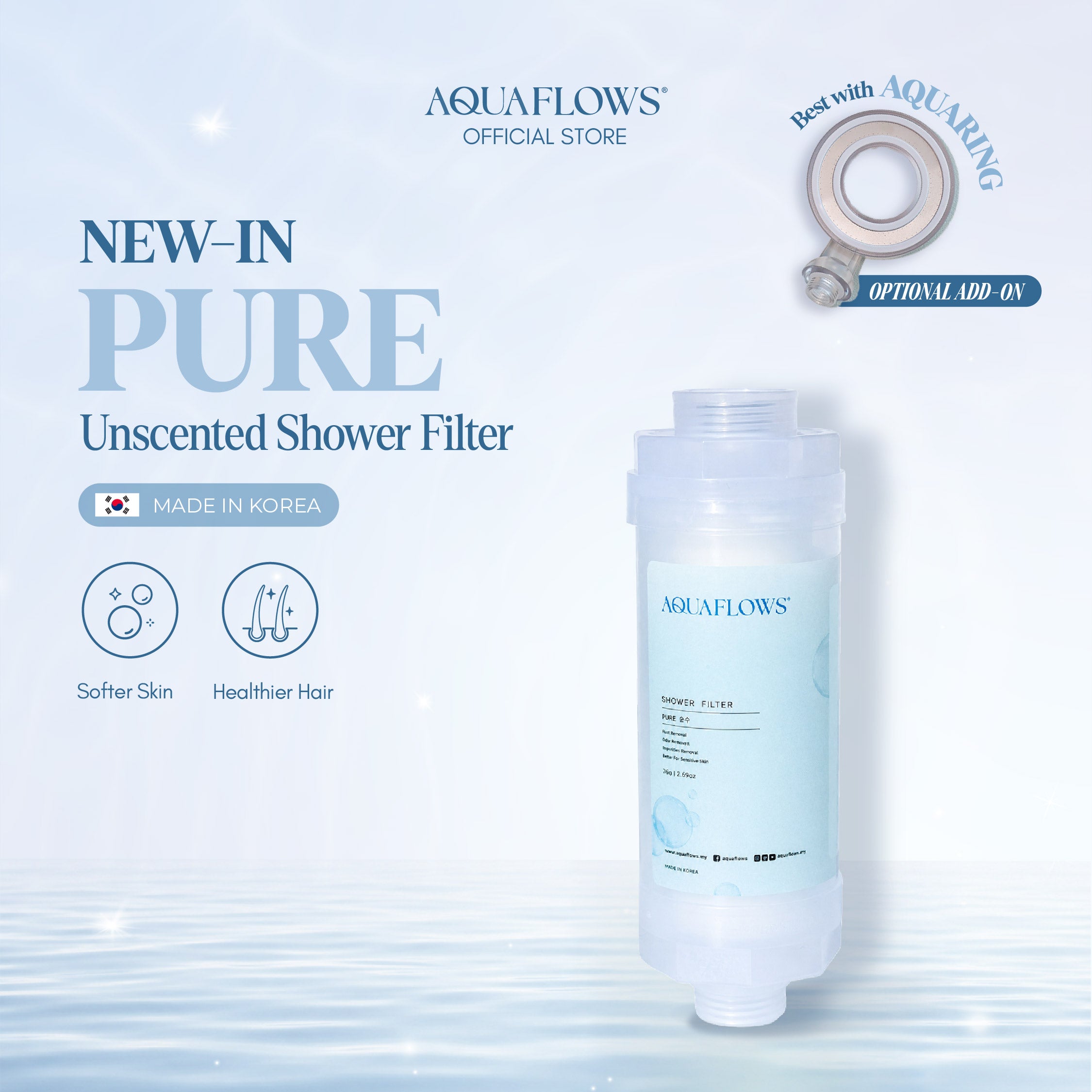 AQUAFLOWS Pure Shower Filter