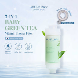 AQUAFLOWS Baby Green Tea Vitamin Shower Filter